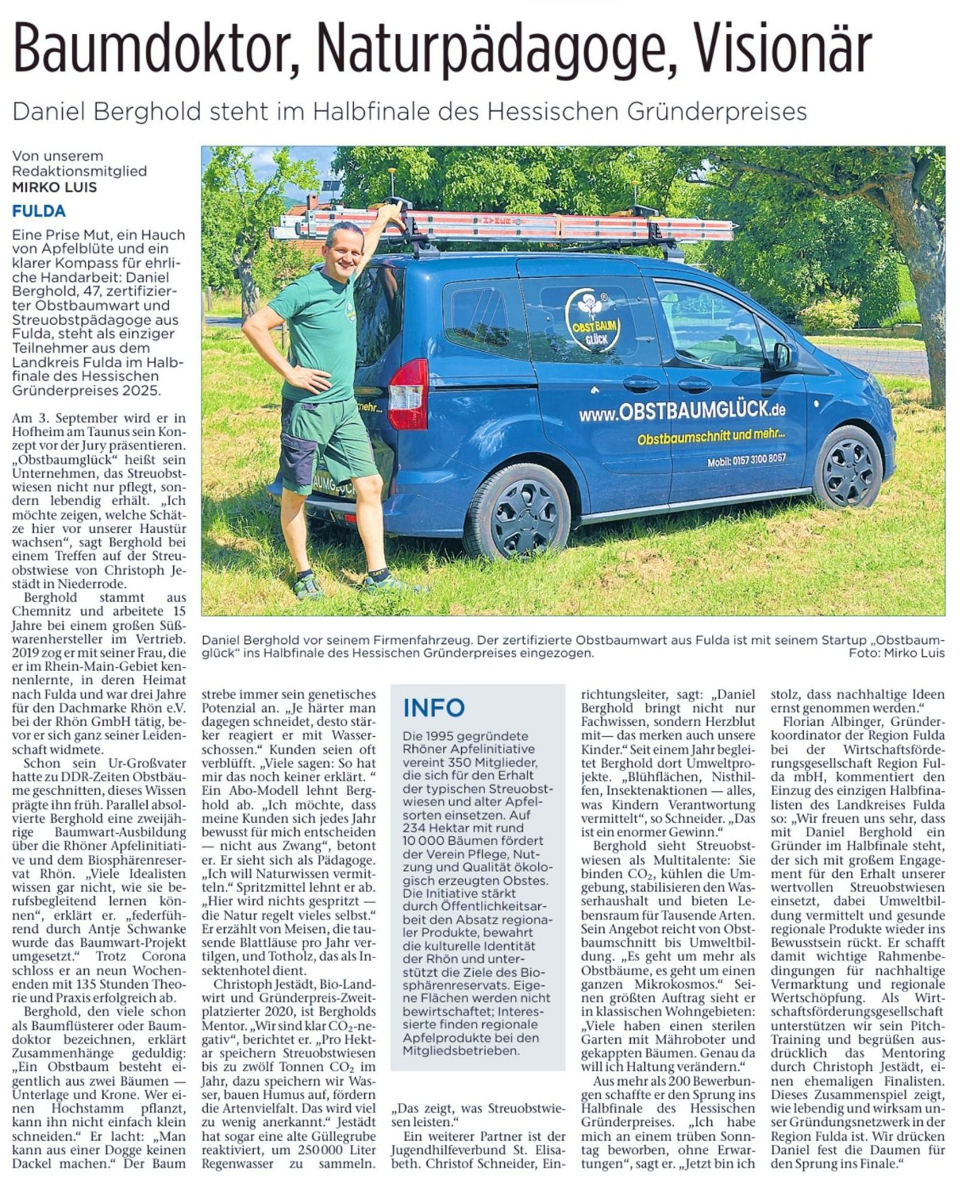 Egal ob kleiner Hausgarten oder große Streuobstwiese: ich schneide und pflege alle Obstbäume mit Erfahrung und Weitsicht.